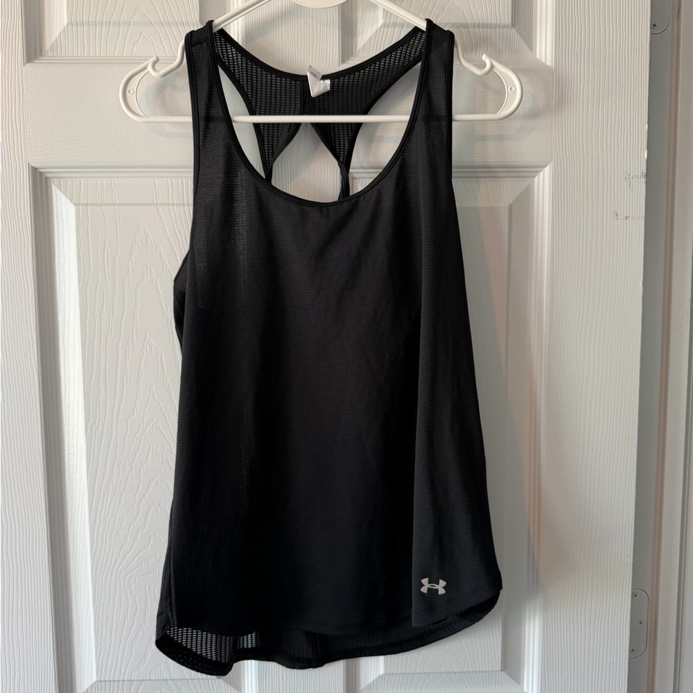 Under Armour Heat Gear Twist Back Women's Black Tank Top